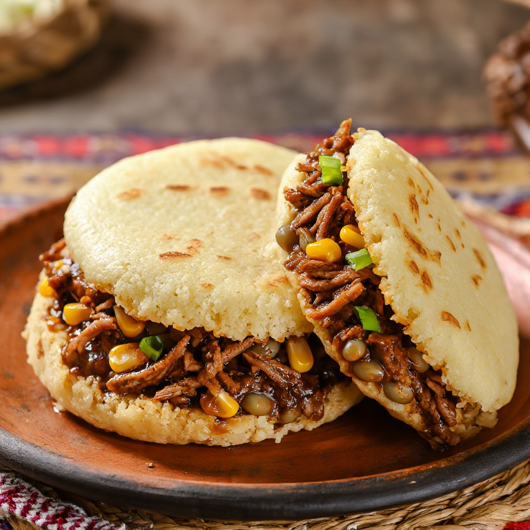 Arepa Rellena de Cerdo Estilo Brunswick