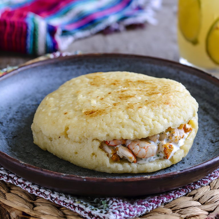Arepa de Cangrejo al Estilo de Maryland (Maryland Crab Arepa)