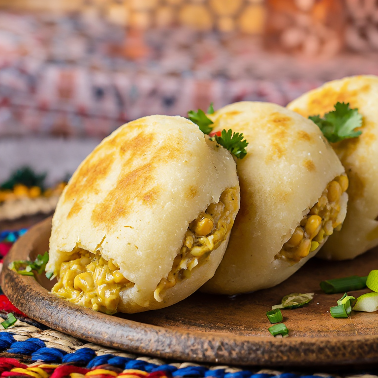 Arepa Rellena de Patatas Funeral (Funeral Potatoes Utah)