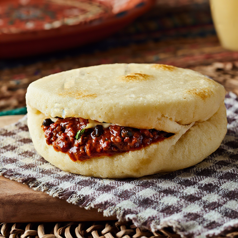 Arepa de Chili al Estilo Texas
