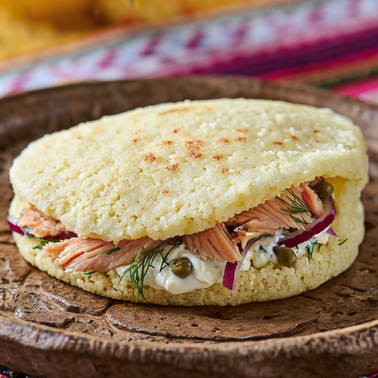 Arepa de Trucha Ahumada al Estilo Utah