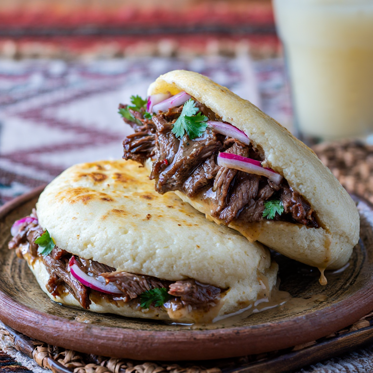 Arepa de Barbacoa Estilo Weslaco