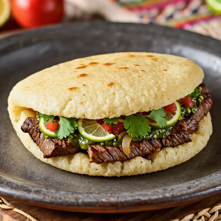 Arepa de Tri-Tip California: Fusión de la Parrilla Californiana y la Tradición Latinoamericana