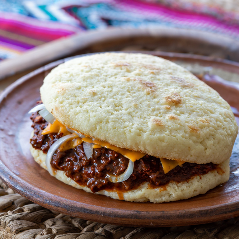 Arepa de Chili al Estilo Cincinnati