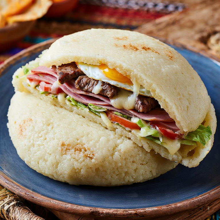 Arepa Chivito Uruguayo