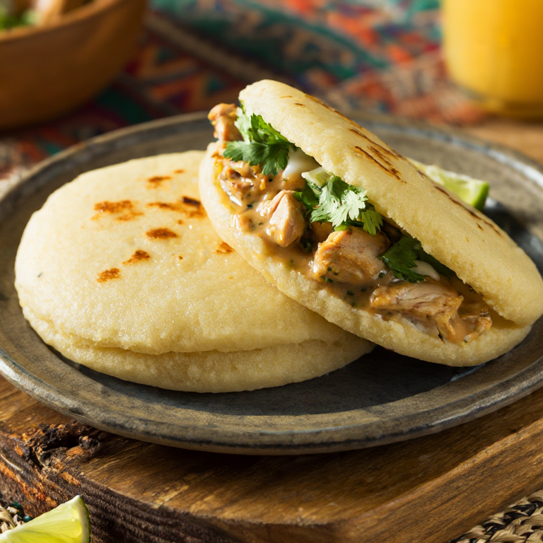 Arepa Laplap de Pollo con Coco y Taro