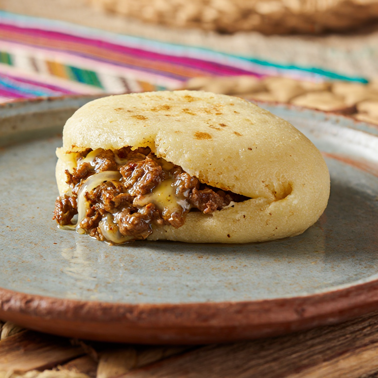 Arepa de Pabellón Criollo (Barinas Style)