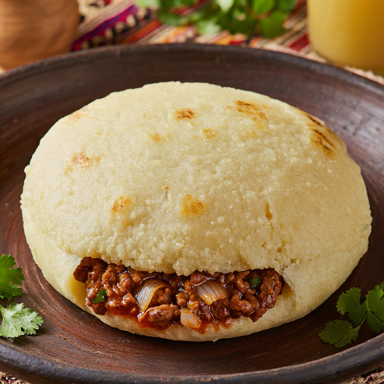 Arepa de Chivo Estilo Barquisimeto