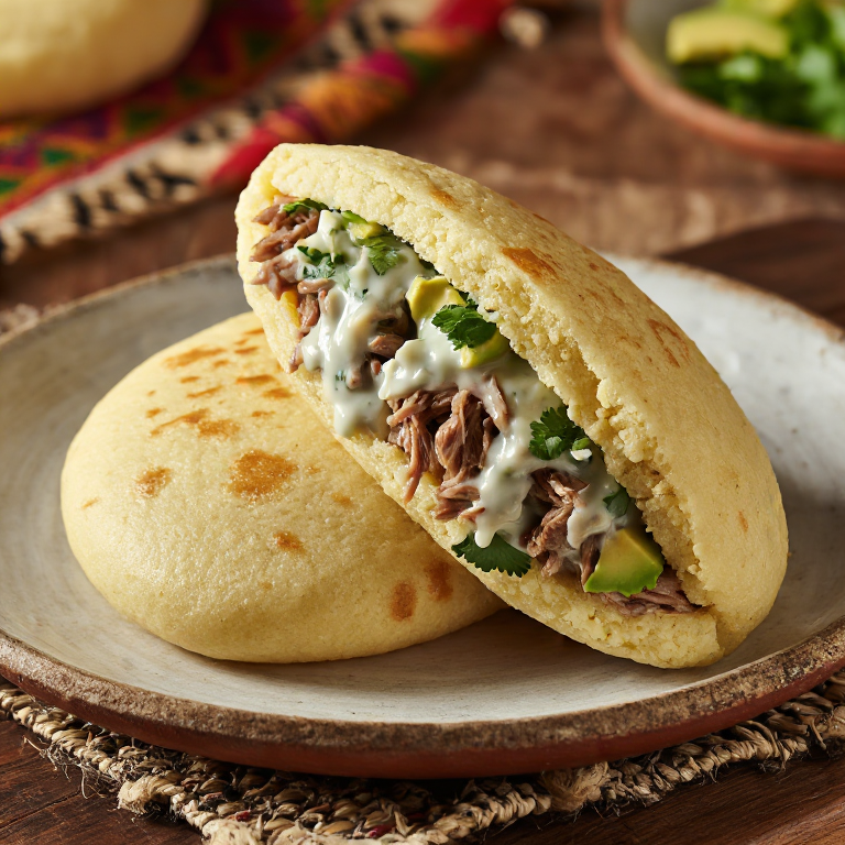 Arepa de Chivo en Coco al Estilo Cabimas