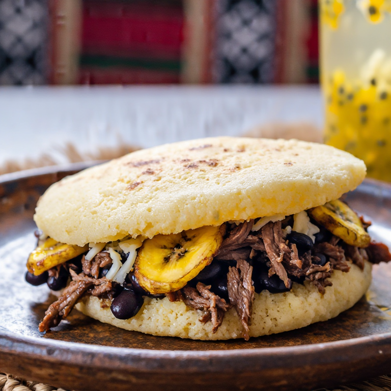 Arepa Pabellón Criollo: El Clásico Venezolano en Forma de Arepa
