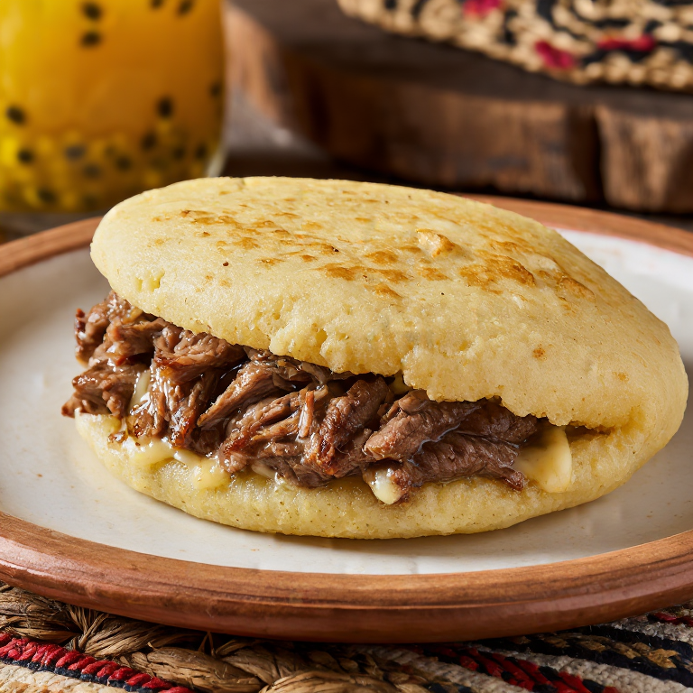 Arepa de Carne a la Llanera