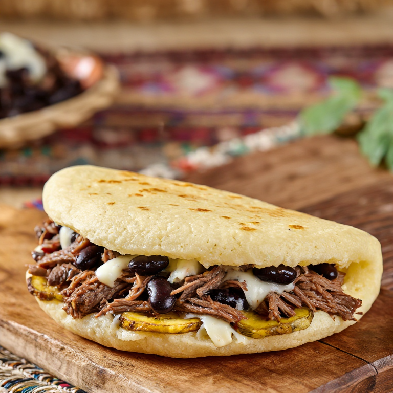 Arepa de Pabellón Criollo Maracucho