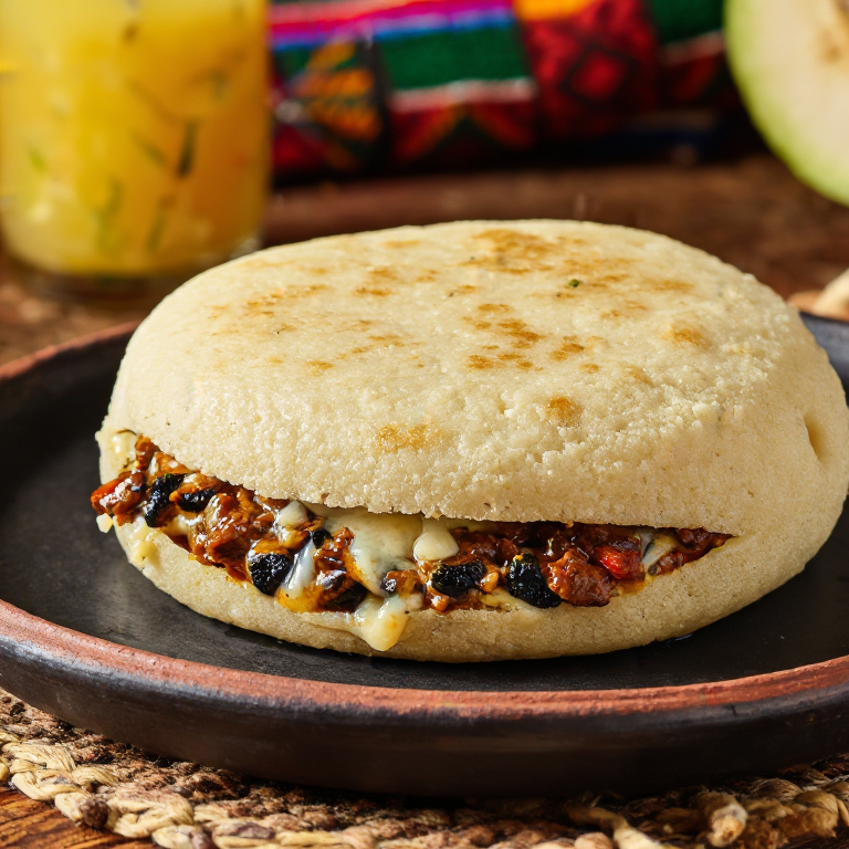 Arepa de Pabellón Criollo (Inspirada en Santa Teresa del Tuy)