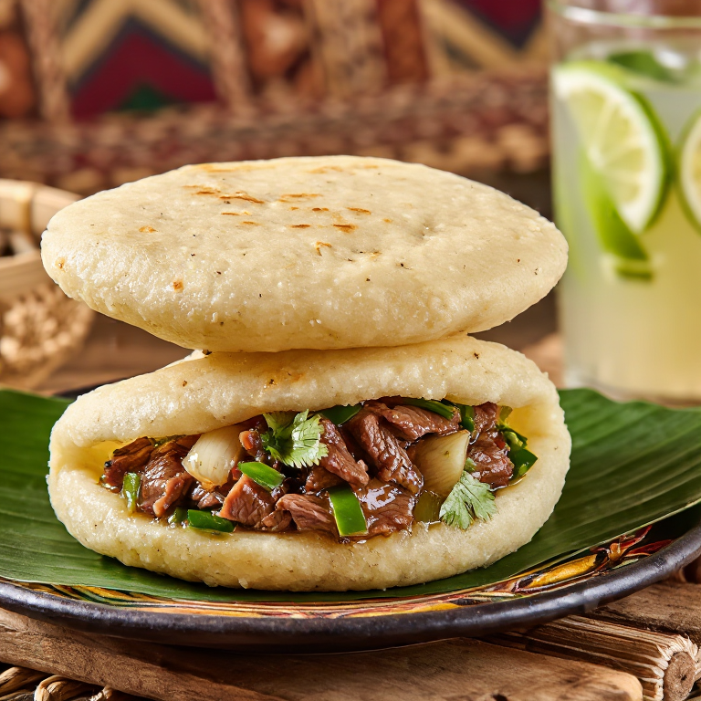 Arepa de Phở Bò (Fusión Vietnamita)