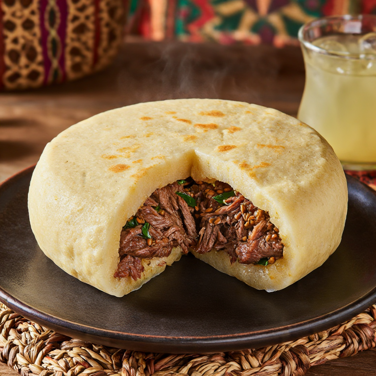 Arepa de Fahsa: Relleno de Carne Yemení con Fenogreco